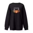 thumbnail image 2 of WXLWZYWL Halloween Sweatshirt for Women Oversized Crewneck Pullover Graphic Long Sleeve Top Cute Y2k Loose Fit, 2 of 4