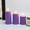 Purple, variant on Mbvtdt Christmas Flameless Candles With Remote,Set Of 3 Pillar Candles,Battery Operated Led Candle Lights,Timer Control Fake Wax Candles For Wedding Party Home Decor,Yellow