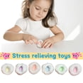 thumbnail image 4 of Mochi Squishy Play Sets, Stress Ball Fidget, 3 in Round, Stretchy Fidget Play Sets, Anxiety Relief Decoration, Light Blue, desktop decor, 1 Set, Ball Pump Needle, Fidget Decoration for Adults, 4 of 4