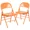 Orange Marmalade, variant on Flash Furniture 2 Pack HERCULES COLORBURST Series Impulsive Purple Triple Braced & Double Hinged Metal Folding Chair