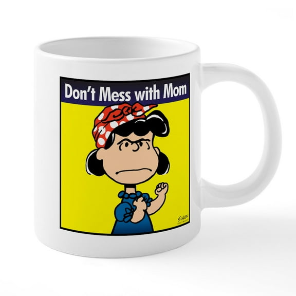 CafePress - Peanuts Mom - 20 Oz White Ceramic Mega Mug