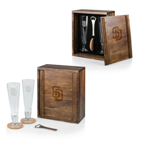 San Diego Padres Pilsner Beer Gift Set For 2 - Brown - No