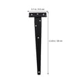 thumbnail image 2 of HEALEEP 2Ud Bisagras Heavy Duty T Shape Negro Para Puertas Y Portones De Hierro, 2 of 8