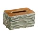 thumbnail image 2 of Cubierta de caja de pañuelos Porta pañuelos Elegante servilletero decorativo Dispensador de papel, Verde, 2 of 8