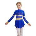 thumbnail image 3 of Zaldita Kids Girls Glitter Cheerleading Uniform Cheer Leader Outfits Sparkly Dance Dress Leotard Performance Dancewear Royal 16, 3 of 7