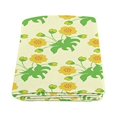 thumbnail image 2 of CADecor Spring Primrose Pattern Fleece Blanket Bedroom Wrap Throw 58x80 inches, 2 of 2