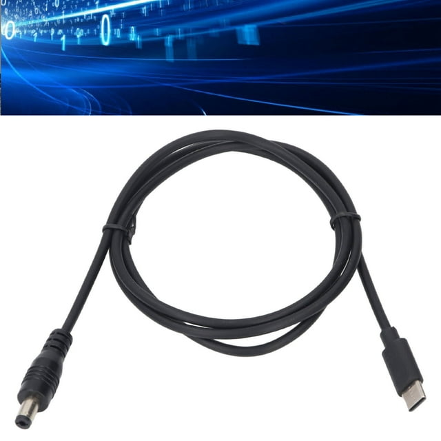 Cable, PD USB C to DC 100W Output for Mini Satellite and Laptops - Intelligent Chip, Built with Rubber and Copper