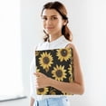 thumbnail image 6 of FORMRS 3 Ring Binder 1.5 inch with Pockets Clip Board 200 Sheets Capacity, Black Sunflower Pattern, 6 of 8