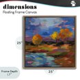 thumbnail image 4 of Stupell Industries Contemporary October Glow Lakeside Reflection Brown Floating Frame Canvas Art, 25 x 25, by Silvia Vassileva, 4 of 8