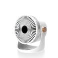 thumbnail image 1 of Bearachild Ventiladores eléctricos silenciosos Ventilador de circulación de aire USB Pared 180 ° Herramientas de enfriamiento ajustables para dormitorio Electrodomésticos Blanco Bearachild HA063639-02B, 1 of 6