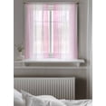 thumbnail image 5 of Pink Ombre Curtains 54 Inch Length, Sheer Curtains for Bedroom Living Room Window Pink White Gradient Modern Abstract Art Rod Pocket Voile Drapes Kitchen Curtains Small Half Window 42"x54" 2 Panels, 5 of 6