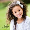 thumbnail image 3 of Motique Accessories Little Girls Headband with Side Grosgrain Bow - White, 3 of 5