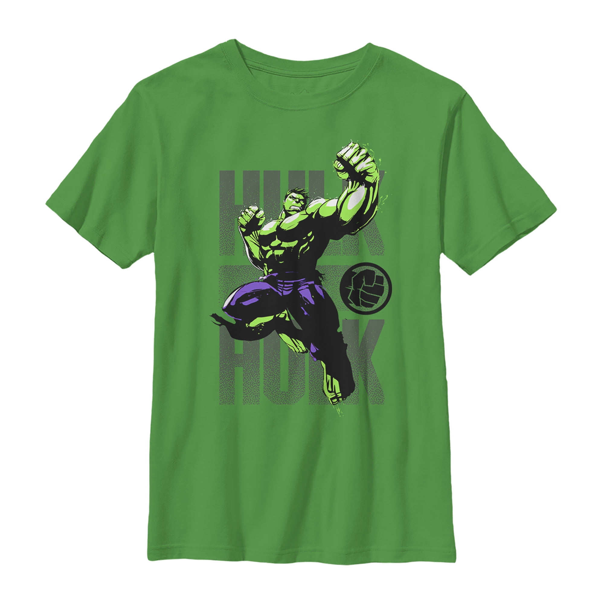 T-shirt Marvel Garçon Jaune Hulk – 5-6 Ans – Imprimé Graphique – Très Bon état