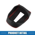 thumbnail image 6 of Gear Shifting Knob Cover Automatic Transmission Lever Trim for Mitsubishi Faux Leather Black Red, 6 of 6