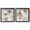 Black Frame, variant on Blended Forms Duo Shadowbox Print Neutral Wall Decor Set by Art Remedy, Blonde Frame, 12 x 12
