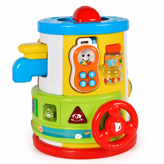 Fun Castle 6-in-1 Baby Musical Activity Center Toy with Lights 6M