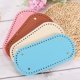 thumbnail image 4 of Oval Bolso Inferior Moldeador Almohadilla , 2uds 22x10cm PU Cuero Cartera Cojín Base para Bricolaje Tejer Ganchillo Bolsa Creación (Beige), 4 of 6