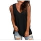 thumbnail image 1 of Women's Clothing Summer Casual Mleeveless V-Tshirt Blouse Tunic, 1 of 1