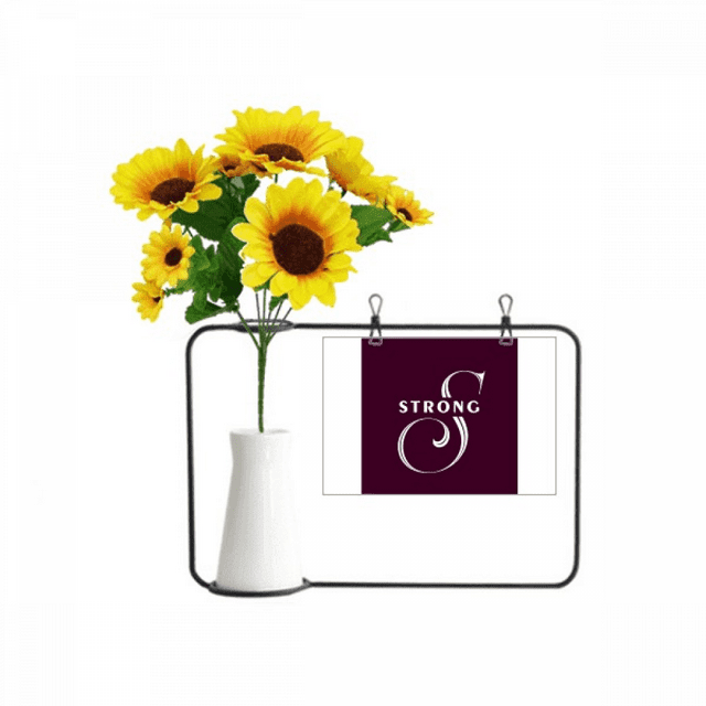letter expression st art deco fashion artificial sunflower vases bottle blessing card