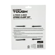 Hyper Tough 4 Piece 4 inch Spring Clamp Set