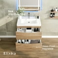thumbnail image 3 of Eviva Smile 30" White Oak Wall Mount Modern Bathroom Vanity w/ White Integrated Top, 3 of 6