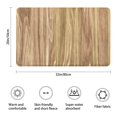 thumbnail image 3 of 20x32 Inch Ultra Soft Faux Bath Mat Non Slip Absorbent Microfiber Bathroom Rug, Wood Print, 3 of 5