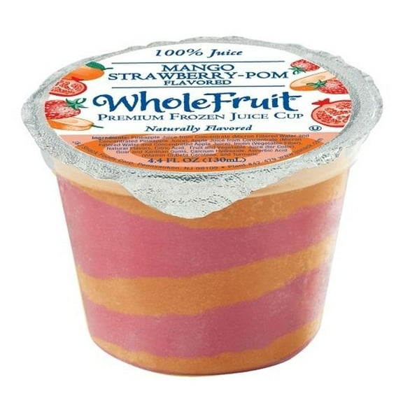Whole Fruit Premium Mango Strawberry Pomegranate Juice, 4.4 Fluid Ounce -- 96 per case.