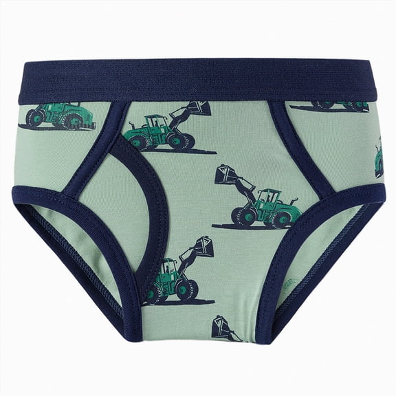 KPOPLK Boys Fashion Soft Brief Cotton Breathable Underwear Tagless Kids Comfortable Underpants Navy Size 10-12 Years
