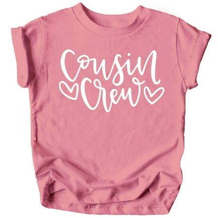 

Cousin Heart T-Shirts and Bodysuits for Baby and Toddler Girls Fun Family Outfits Mauve Shirt