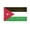 3x5 ft Polyester Flag, variant on AGAS Jordan Flag 4x6 inch - 11" Plastic Pole 100% Polyester Stitched Edges Jordanian National Mini Flag on a Stick