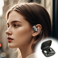thumbnail image 6 of Oggfader Wireless Earbuds Bluetooth 5.4 Wireless Earphones Hanging HiFi Sound Quality Ultra Long Standby Battery Life Intelligent Digital Display Bluetooth Earphones Black, 6 of 6
