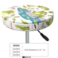 thumbnail image 4 of Gukieu Cartoon Frogs Print Round Chair Cover, Dust-proof and Non-slip Bar Chair Protective Cover, Suitable for Bars, Restaurants, Offices-13 inch, 4 of 7