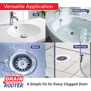Dr. Rooter 20 Drain Snake with 46 Trap Spikes, Non-Toxic & Reusable, 2 Pack