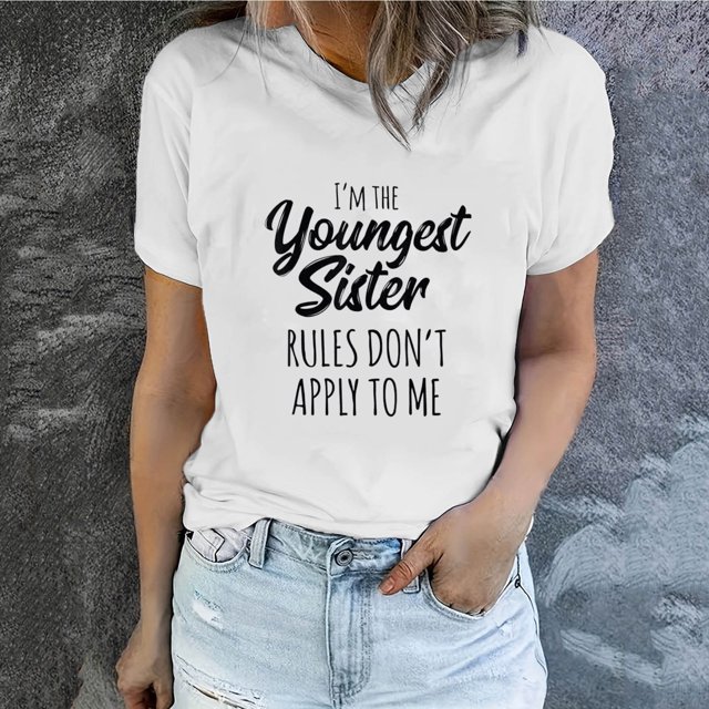 LSLJS T-Shirt Graphique à Manches Courtes Col Rond Décontracté Printemps et Été pour Femmes, Cadeaux pour Femmes
