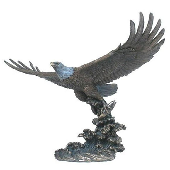 Unicorn Studios WU74876A4 Sculpture d'Aigle Attrapant des Poissons