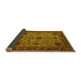 thumbnail image 2 of Ahgly Company Indoor Square Oriental Yellow Industrial Area Rugs, 6' Square, 2 of 4