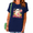 Navy Blue, variant on UNISHE SUMMERWEEN Ghost Graphic Tee Short Sleeve Crewneck T-Shirt
