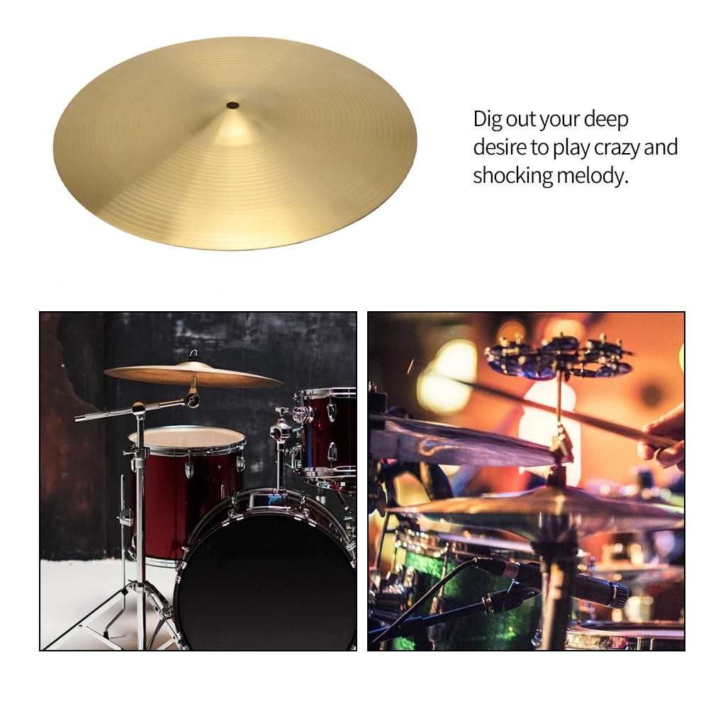Crash Cymbal 16 0.03 Copper Alloy Traditional Finish Professional Drum Set Accessory for Drummers