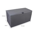 thumbnail image 6 of Ktaxon 120gal Outdoor Garden Plastic Storage Deck Box Waterproof Grey, 6 of 10