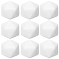 thumbnail image 1 of Set Of 10 Blank White D20 Dice - Acrylic 20 Sided Dice Cubes For Diy Crafts, Math Counting, Teaching, Board Games, Diy Stickers, And Party Fun, 1 of 8