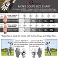 thumbnail image 6 of FINGER TEN Golf Gloves Men Right Left Handed Golfer Men’s Golf Glove Left Right Hand Value 1 Pack, All Weather Leather Grip Small Medium ML Large XL Size, 6 of 6