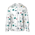 thumbnail image 2 of Lsque Cartoon House Car UPF 50+ Lightweight Sun Protection Men's Women's Long Sleeve Shirt, Hoodie Performance -3X-Large, 2 of 9