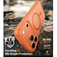 thumbnail image 2 of TORRAS Guardian Mag for iPhone 17 Pro Max Case, Stronger Magnetic & Shockproof,Fit for MagSafe, Military Grade Drop Protection, Camera Control, DIY Button,6.9″,Cosmic Orange, 2 of 9