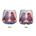 thumbnail image 3 of Pofeuu Heart Sky Bird Couple Print Women's Athletic Shorts Running Workout Shorts Tummy Control Quick Dry Gym Shorts with Pockets Double layer sports shorts-X-Large, 3 of 7