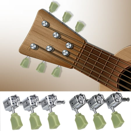 Ejoyous 3R 3L Machine Heads String Tuning Key Pegs Tuners for Gibson Folk/Electric Guitar Silver, Guitar Tuning Pegs, Electric Guitar