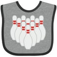 thumbnail image 3 of Inktastic Ten Pins for Bowling Boys or Girls Baby Bib, 3 of 4