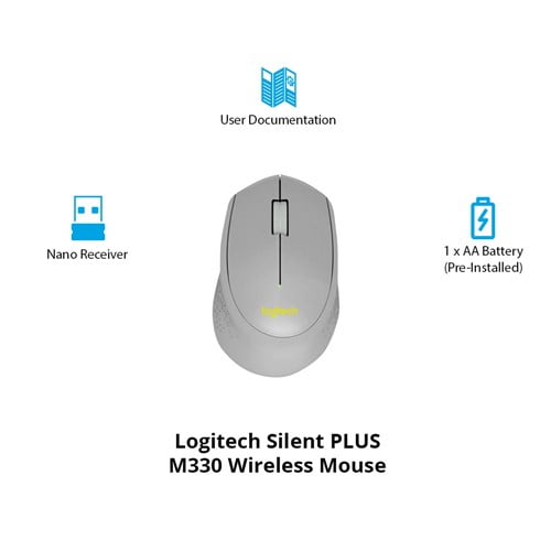 Logitech M330 Silent Plus Wireless Mouse 