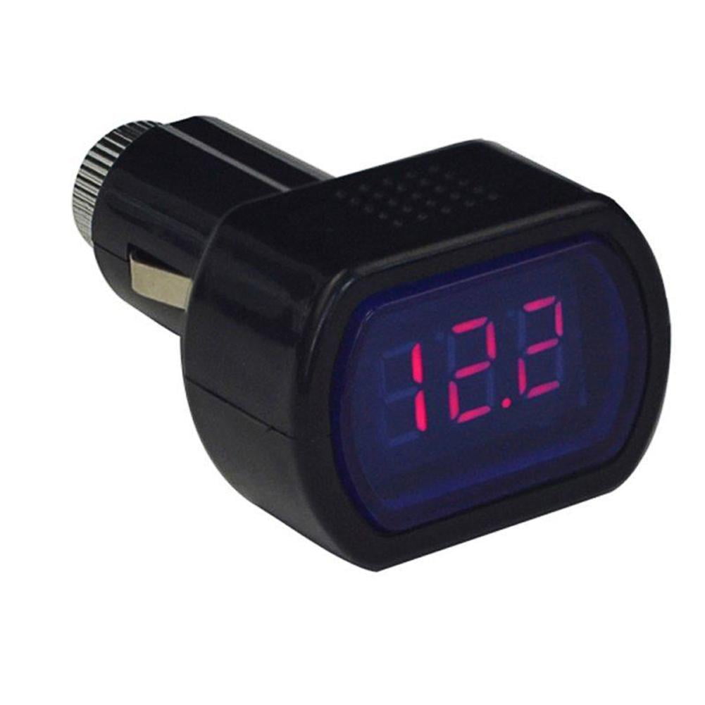 Car Electric Voltage Meter Tester Digital LED Display Gauge Voltmeter DC12V-24V 