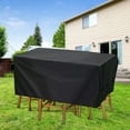 thumbnail image 3 of Patio Furniture Cover Outdoor,Waterproof Rectangular Patio Table Chair Set Cover 49*49*29inch, 3 of 7