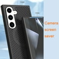 thumbnail image 4 of CCSmall for Samsung Galaxy S22 Plus Heat Dissipation Case with Magnetic Ring, Mesh Breathable Hollow Cellular Hole Slim Phone Case Cover for Samsung S22 Plus SR Black, 4 of 8